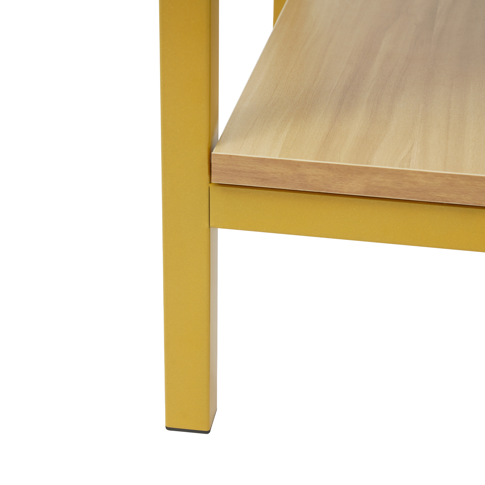 Nachtkastje, salontafel, opbergplank 45x42x42CM - E1-kwaliteit plaatmateriaal met hoge dichtheid + koolstofstaal Nachtkastje, salontafel, opbergplank 45x42x42CM - E1-kwaliteit plaatmateriaal met hoge dichtheid + koolstofstaal