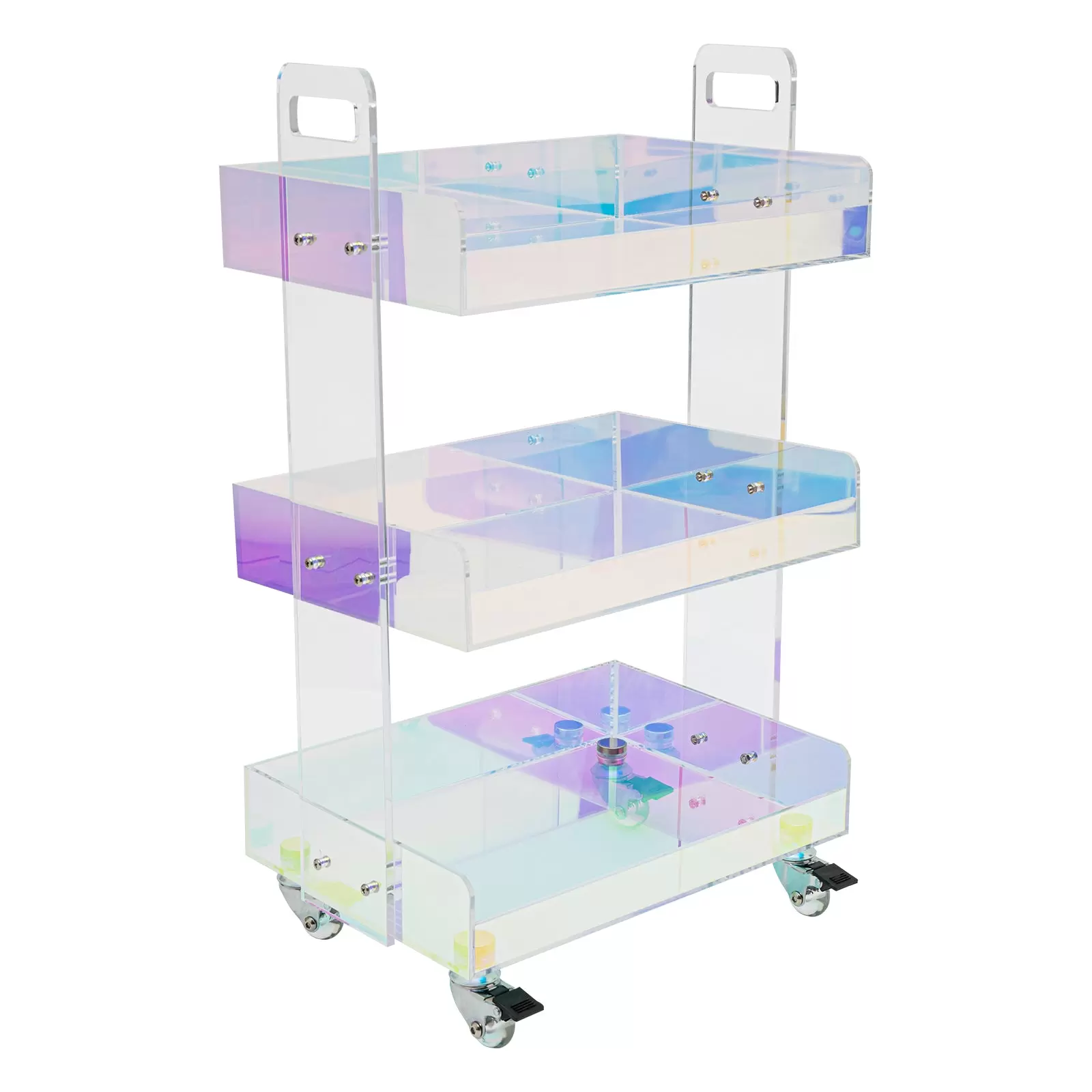 Aufbewahrungswagen 3-Etagen Acryl Rollwagen Beistelltisch mit Rollen Multifunktionstisch für Wohnzimmer, Arbeitszimmer, Schlafzimmer Aufbewahrungswagen 3-Etagen Acryl Rollwagen Beistelltisch mit Rollen Multifunktionstisch für Wohnzimmer, Arbeitszimmer, Schlafzimmer