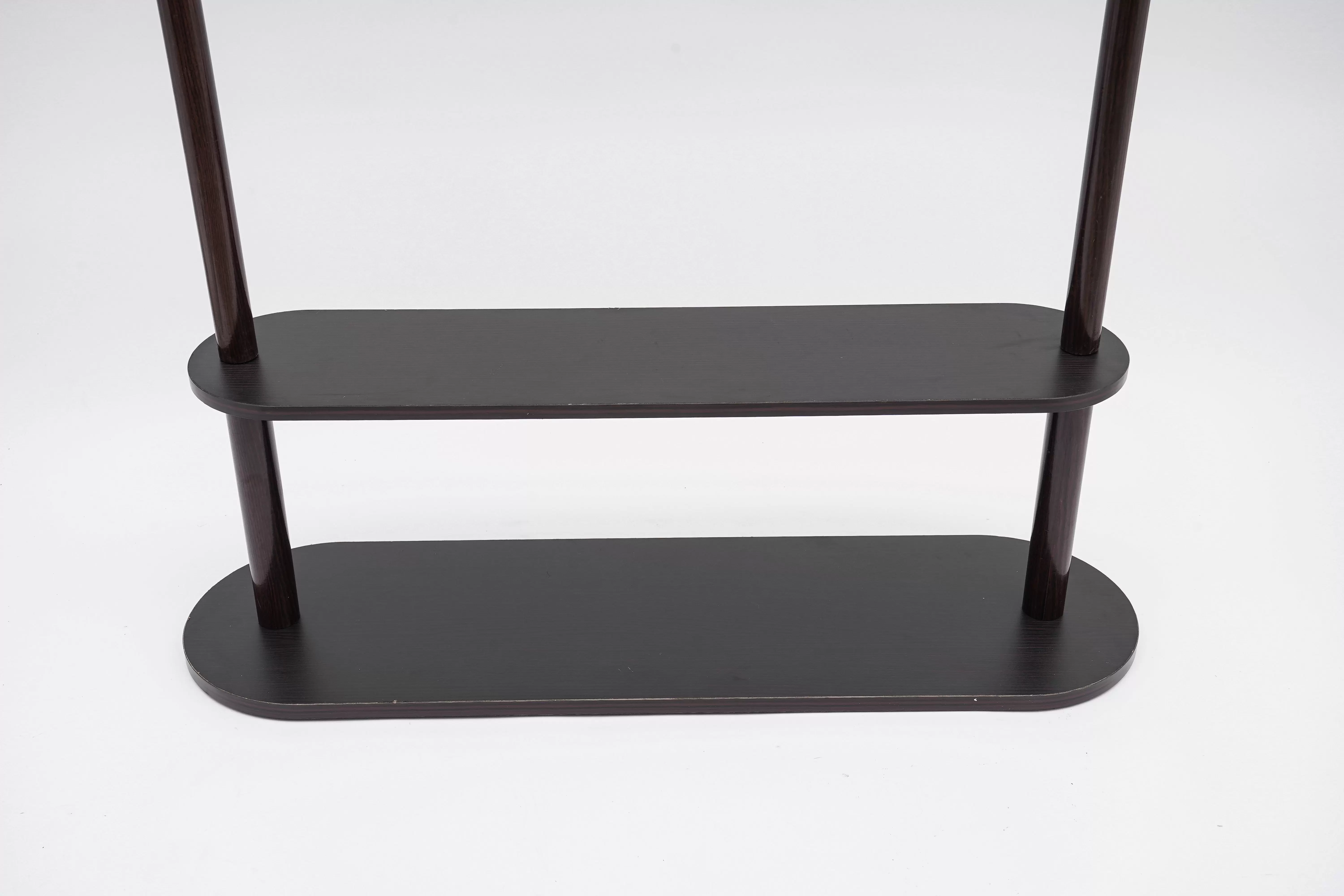 Kiefernholz Garderobenständer, Mode Kleidungsständer mit 2-Regalen, Kleidung Rack für hängende Kleidung, moderne Art Kleidung Rack
