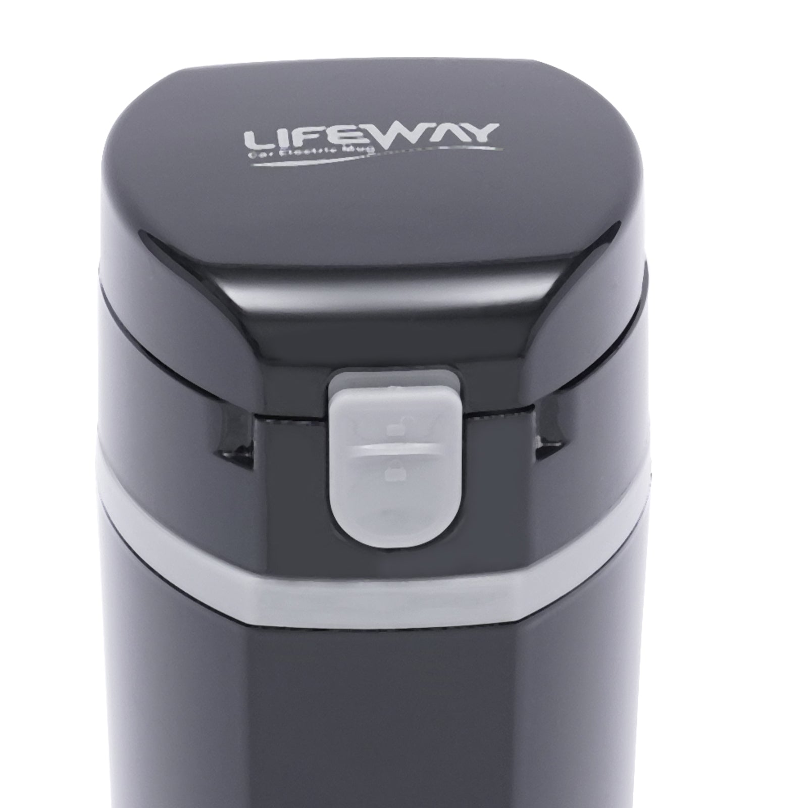 Elektrischer Reisewasserkocher 24 V/12 V für Auto/LKW, 500 ml selbsterhitzender Becher mit Anti-Rühr-Deckel, auslaufsicher, Auskleidung aus Edelstahl 304, tragbarer Kaffee-/Teebecher, bis zu 100 °C, Thermoskanne mit variabler Temperatur