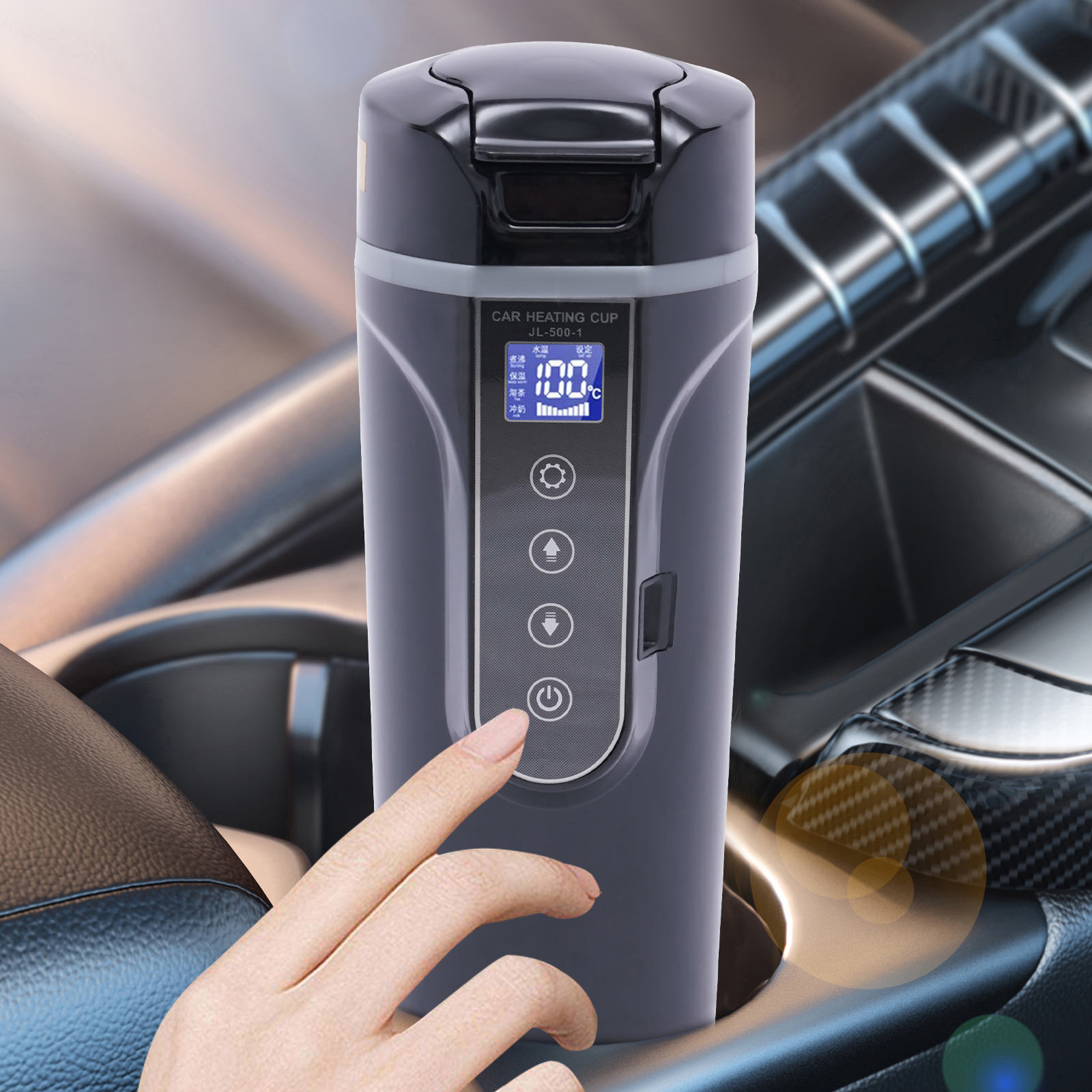Heizbecher 12 V Auto LKW Zuhause Auto kleines elektronisches Gerät LED-Anzeige Wasserflasche Heizbecher 12 V Auto LKW Zuhause Auto kleines elektronisches Gerät LED-Anzeige Wasserflasche
