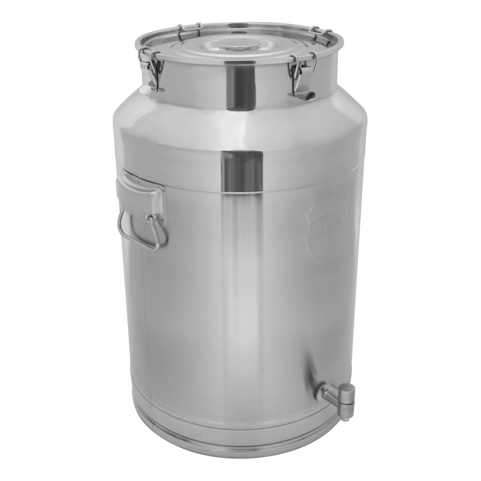 Milchkännchen aus Edelstahl 304, Milchkanne, versiegelter Eimer, mit Wasserhahn, 76 l