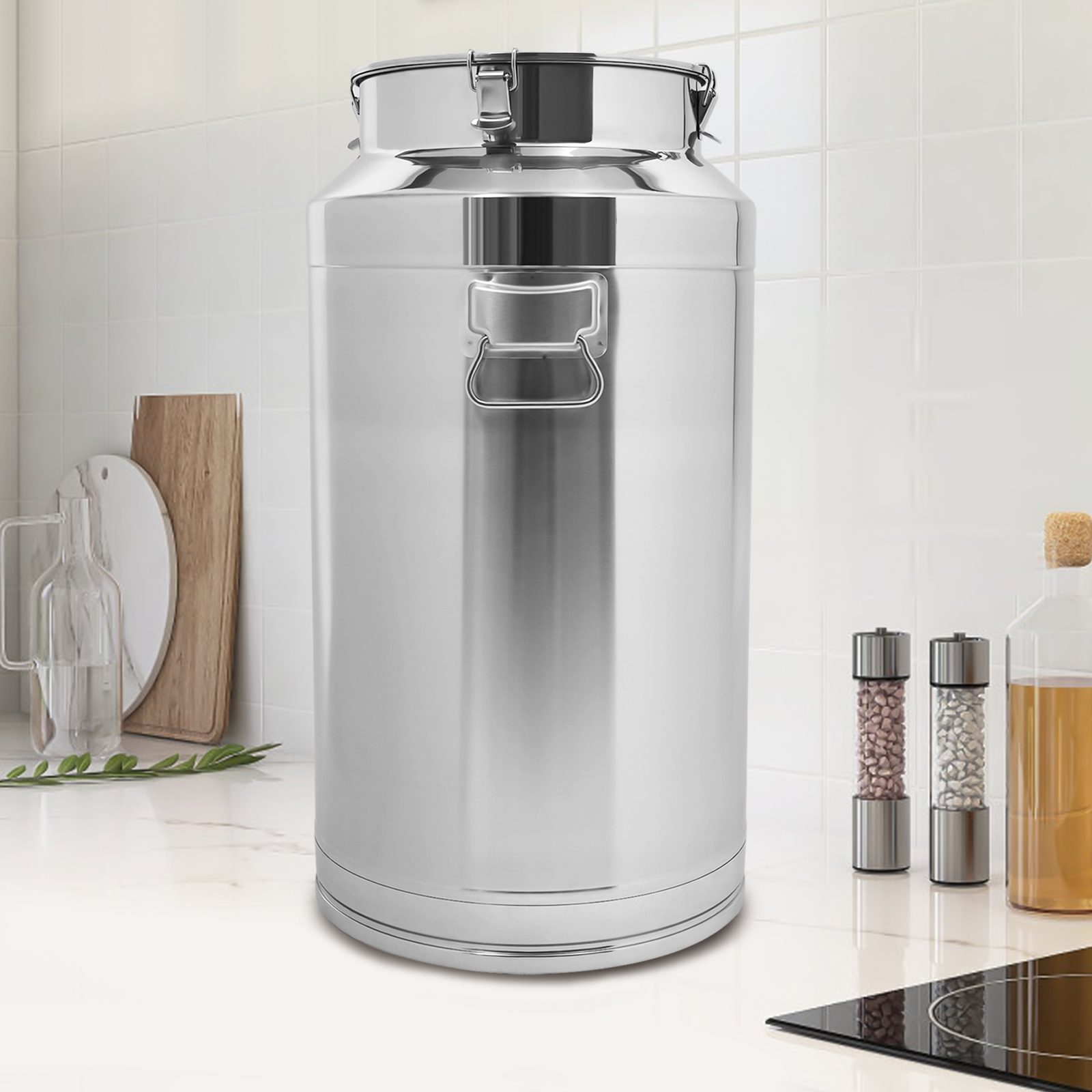 Milchkännchen aus Edelstahl 304, Milchkanne, versiegelter Eimer, 88 l