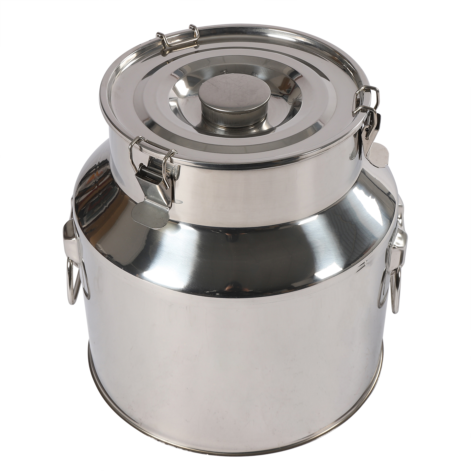 Milchkännchen aus Edelstahl, 22 l, 2,05 kg, auslaufsicherer Deckel