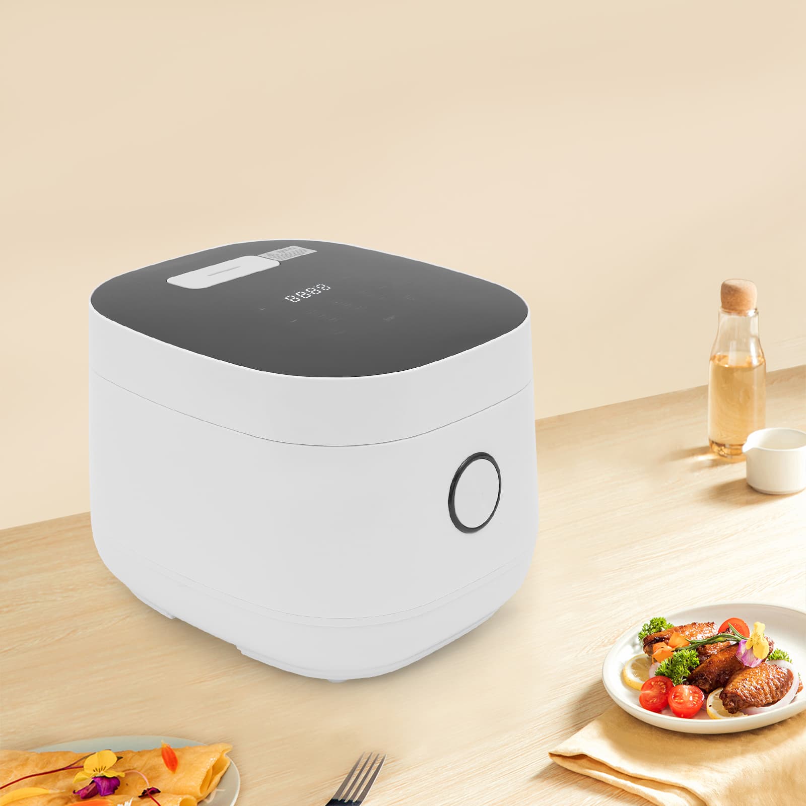 Hot Rice Filter Mini rice cooker, 5-liter multi-cooker, rice cooker with 24-hour pre ...