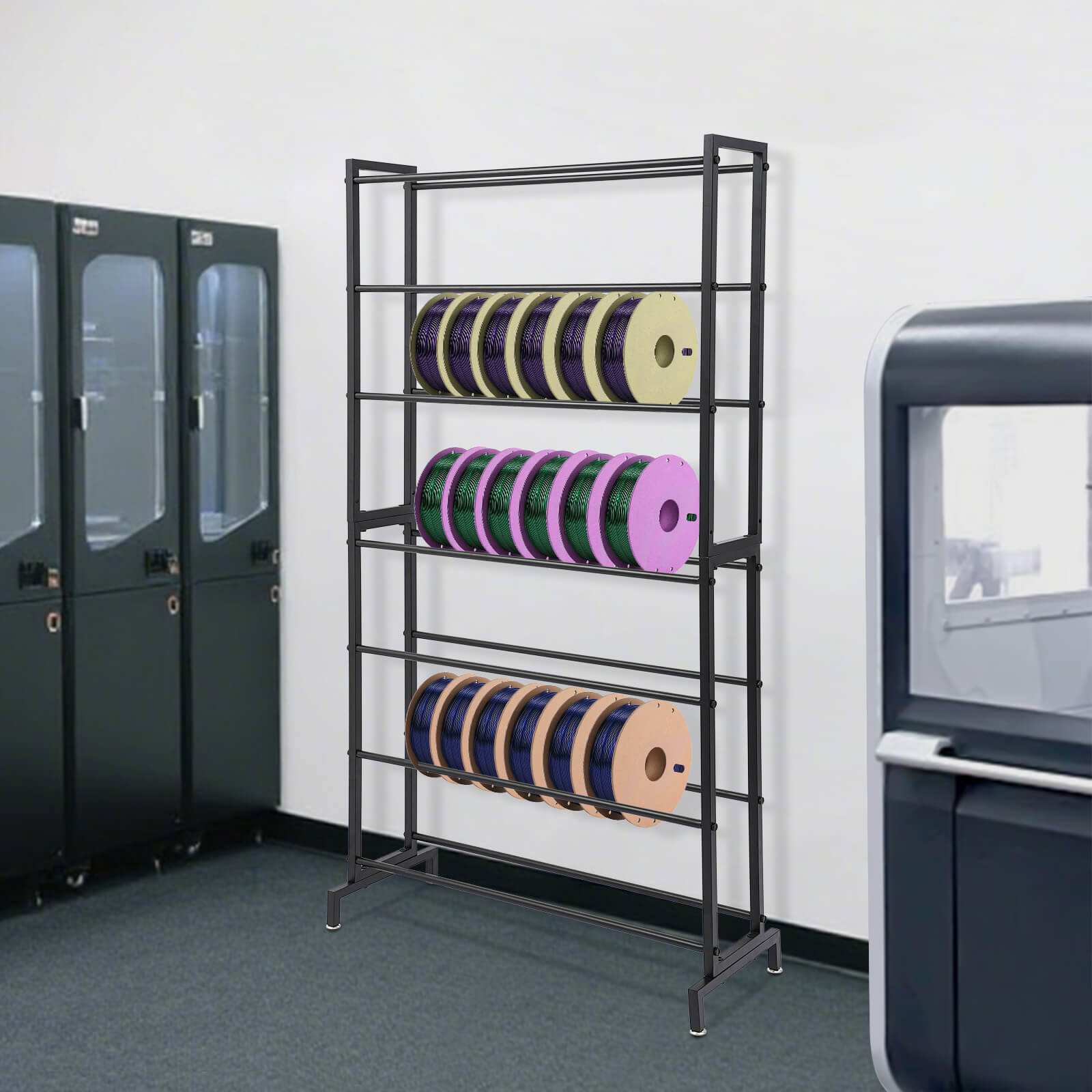 Simple Filiment Rack 7-Tier Filament Spool Organize Racks, Printer Filament Storage Rack ...