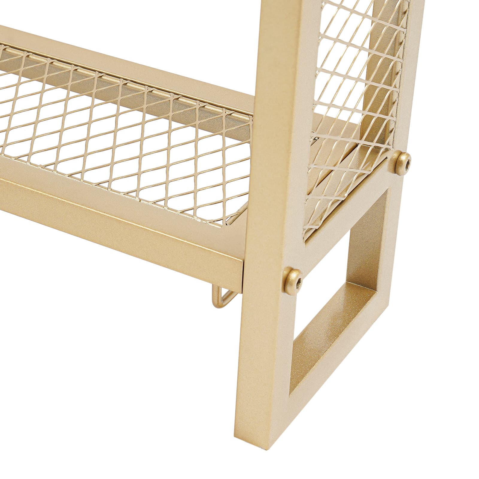 Wine cabinet display rack wall mounted detachable type 140x15x80cm gold, wall mounted wine rack, wine bottle and wine glass rack