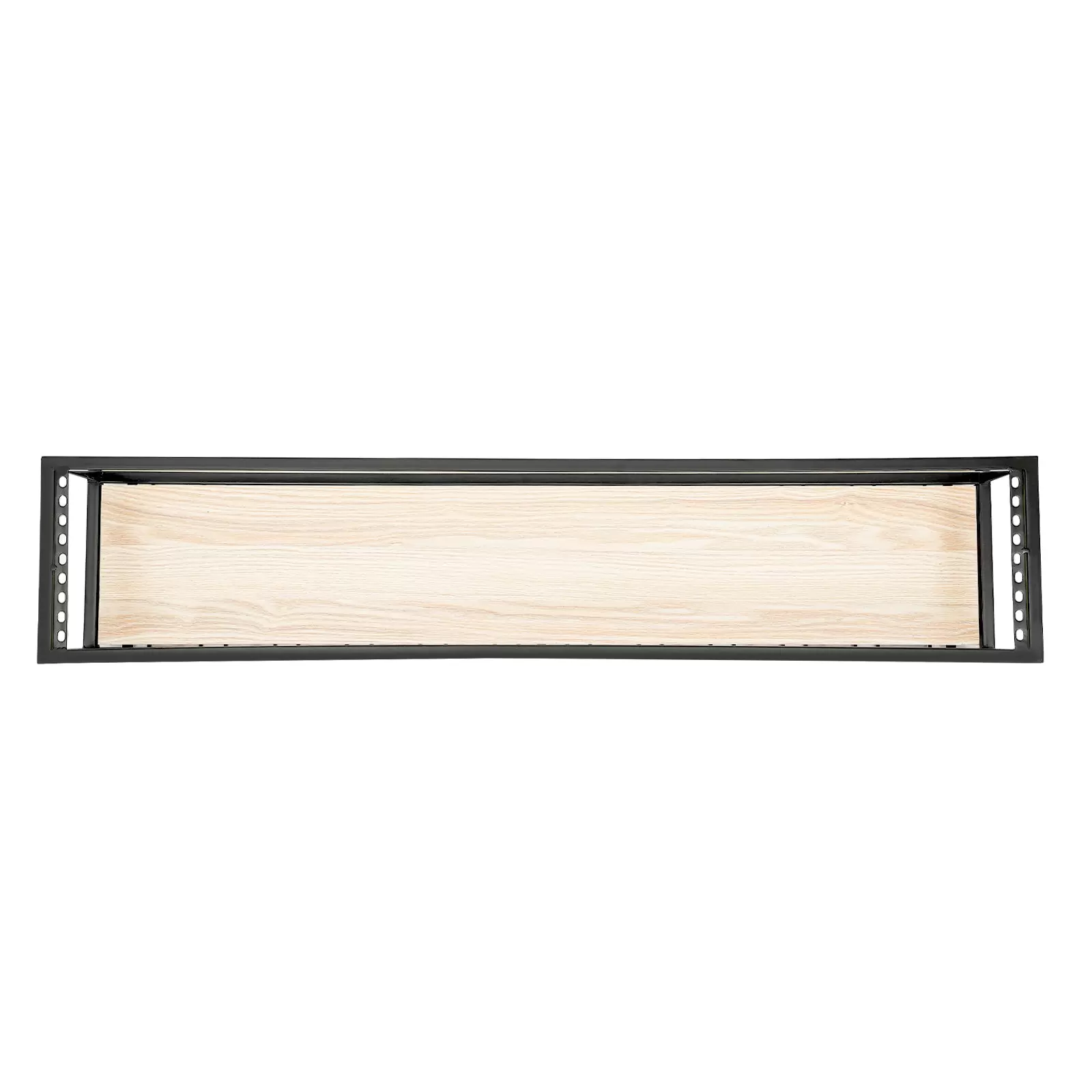 Verstellbares, industrielles Weinglasregal zum Aufhängen, mit Glashalter und Ablage für die Küchenbar (120 cm)