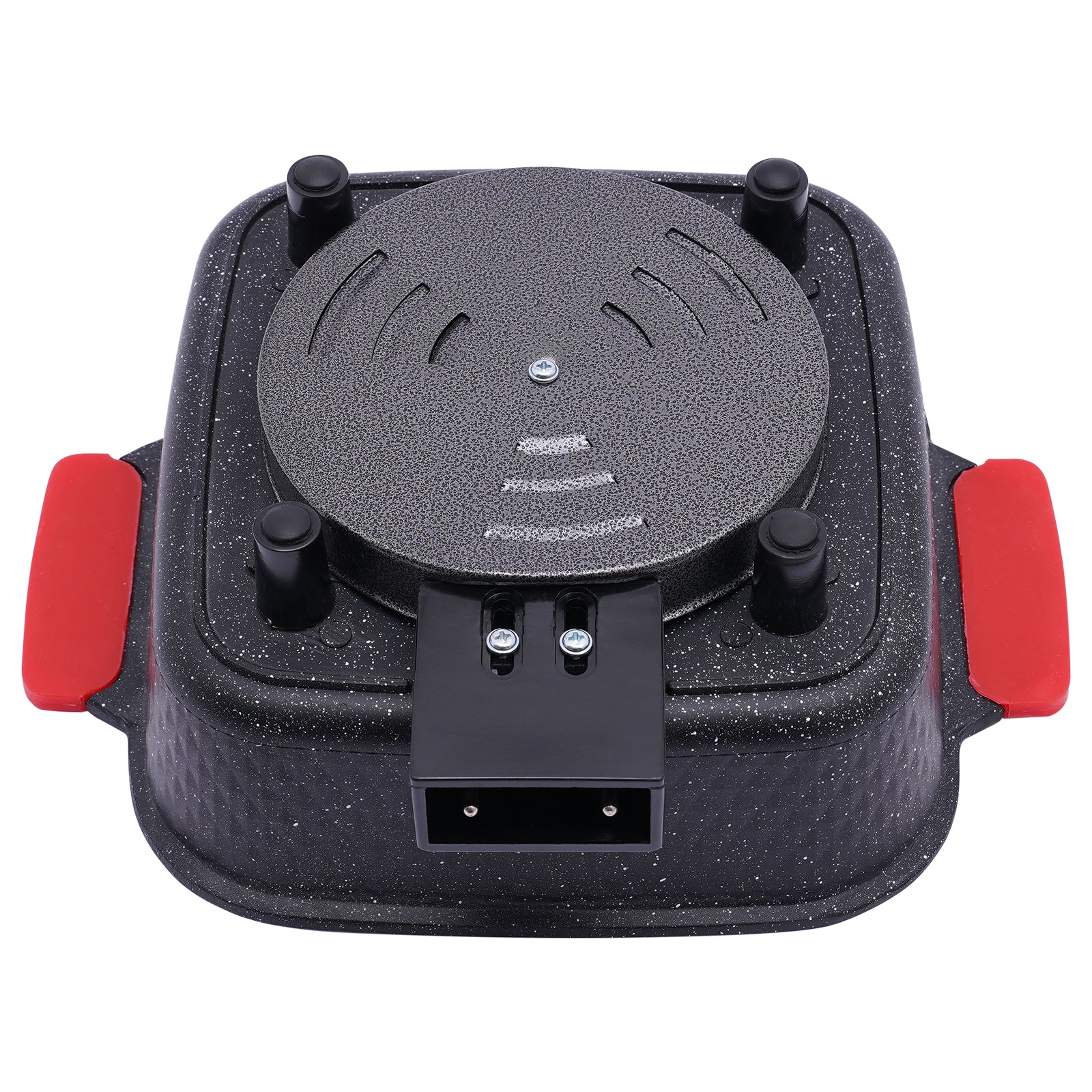 Barbecue Hot Pot 2 in 1, Koreanischer Indoor-BBQ mit Doppelsteuerung, Hot Pot mit Grill, multifunktionaler rauchfreier tragbarer Herd