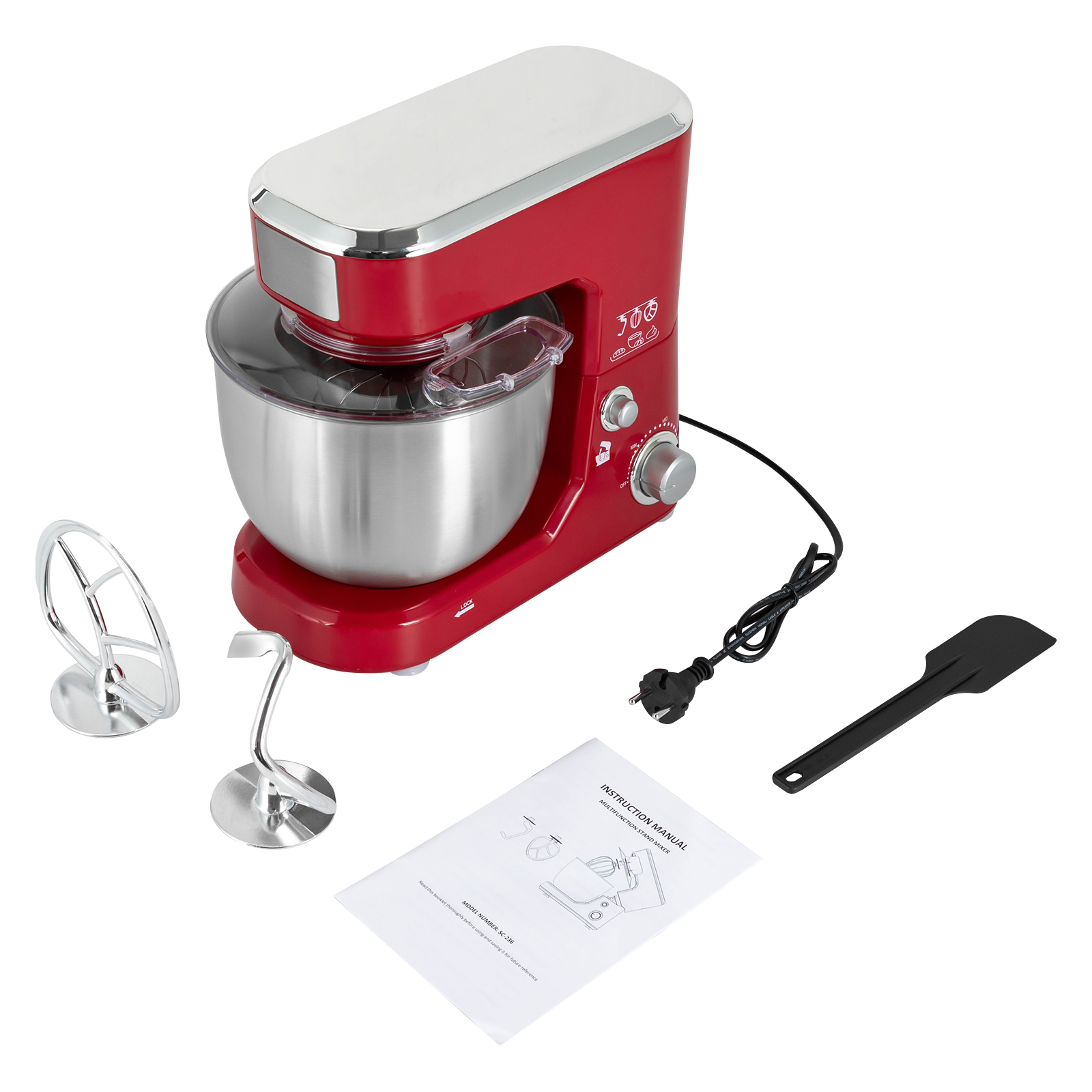 CNCEST 3-in-1-Standmixer, Küchenmixer, Teig-Standmixer