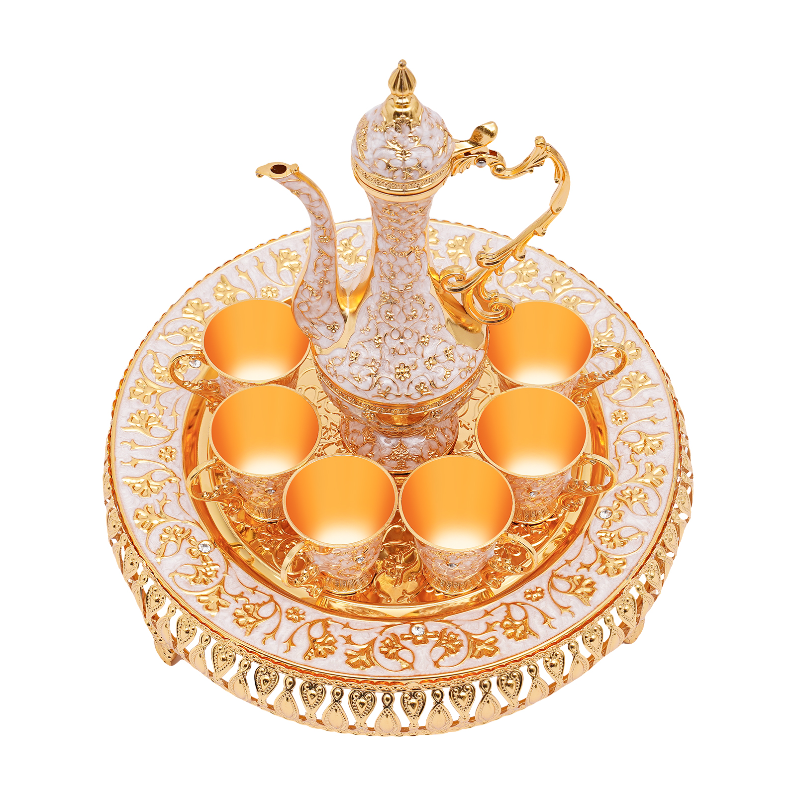Kaffeetassen- und Teekannen-Set, Teeservice-Set, Teeservice-Set für die Teetisch-Dekoration