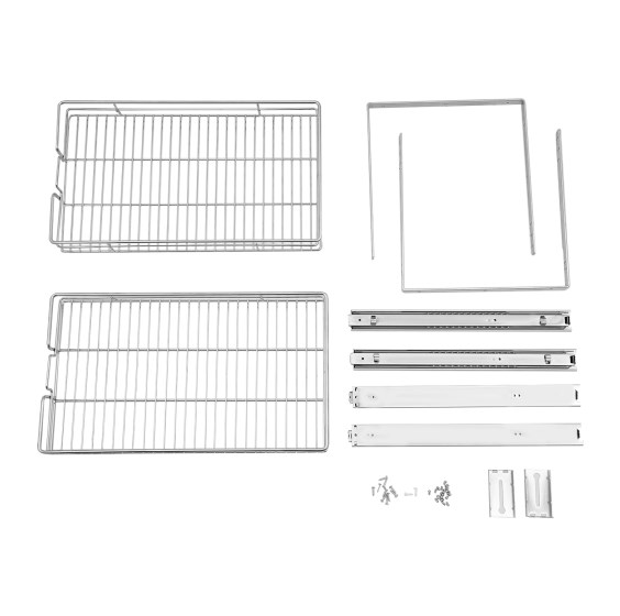 Ausziehbarer Schrank-Organisator, 2-Tier-Schrank ausziehbare Regale