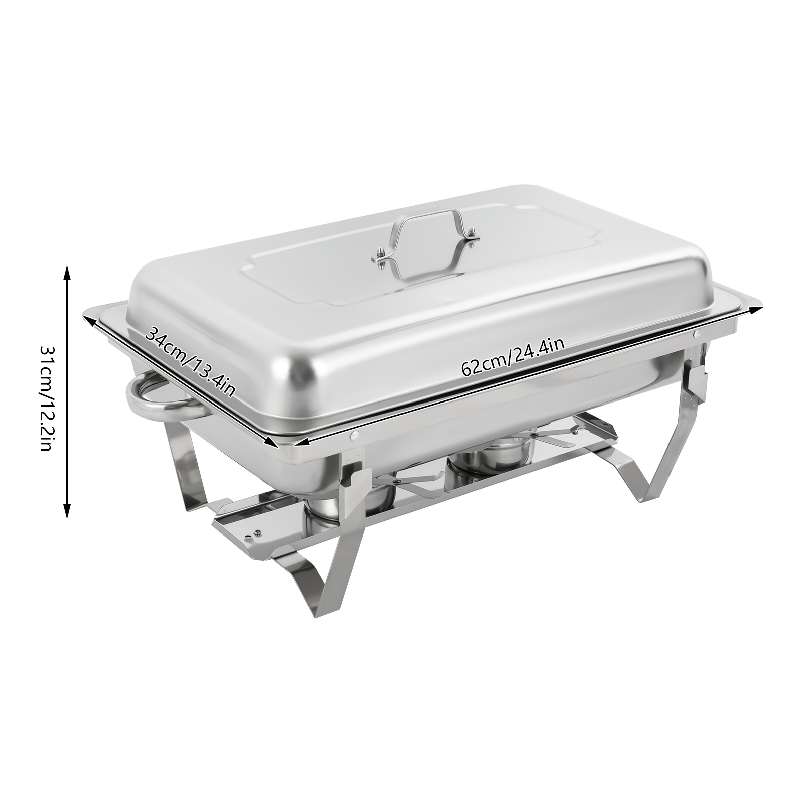 4-teiliger Buffetwärmer aus Edelstahl, Buffetwärmer, Buffetserver und Wärmer für Restaurants 4-teiliger Buffetwärmer aus Edelstahl, Buffetwärmer, Buffetserver und Wärmer für Restaurants