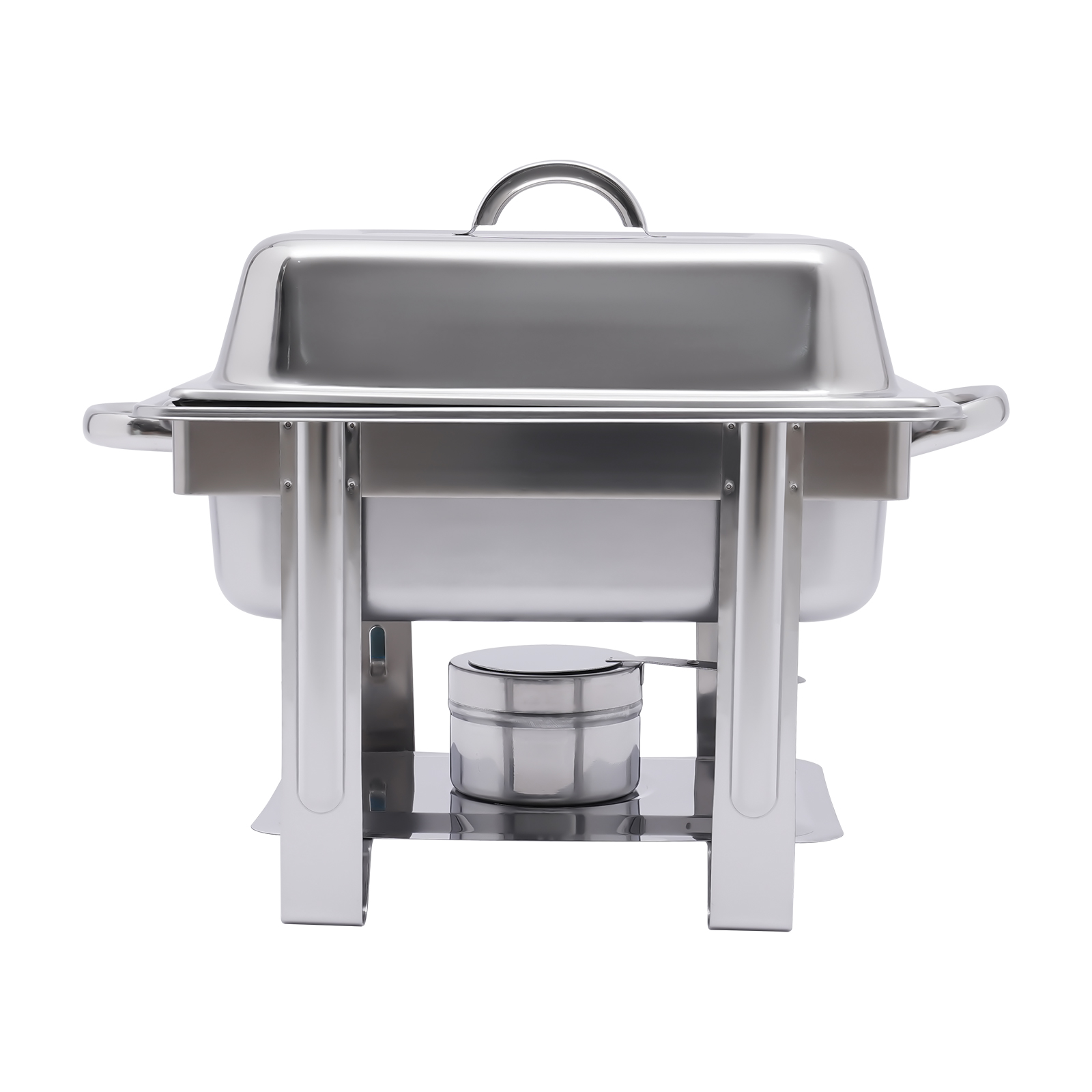 CNCEST Edelstahl Speisenwärmer 1/2 Warmhaltebehälter Chafing Dish 4,0 Liter