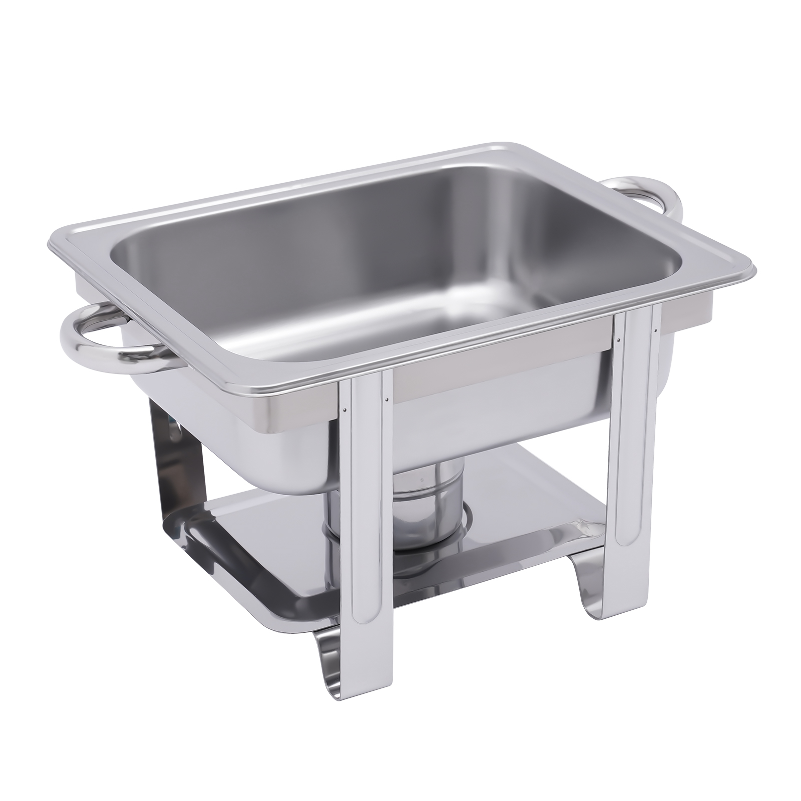 CNCEST Edelstahl Speisenwärmer 1/2 Warmhaltebehälter Chafing Dish 4,0 Liter