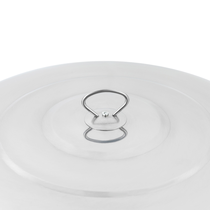 Runder Deckenkocher aus Edelstahl, 9 l, für Buffets, Partys und Catering, Silber, 59 x 30 cm Runder Deckenkocher aus Edelstahl, 9 l, für Buffets, Partys und Catering, Silber, 59 x 30 cm
