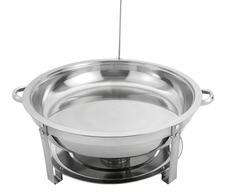 Runder Deckenkocher aus Edelstahl, 9 l, für Buffets, Partys und Catering, Silber, 59 x 30 cm Runder Deckenkocher aus Edelstahl, 9 l, für Buffets, Partys und Catering, Silber, 59 x 30 cm