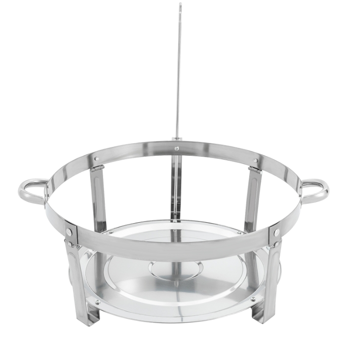 Runder Deckenkocher aus Edelstahl, 9 l, für Buffets, Partys und Catering, Silber, 59 x 30 cm Runder Deckenkocher aus Edelstahl, 9 l, für Buffets, Partys und Catering, Silber, 59 x 30 cm