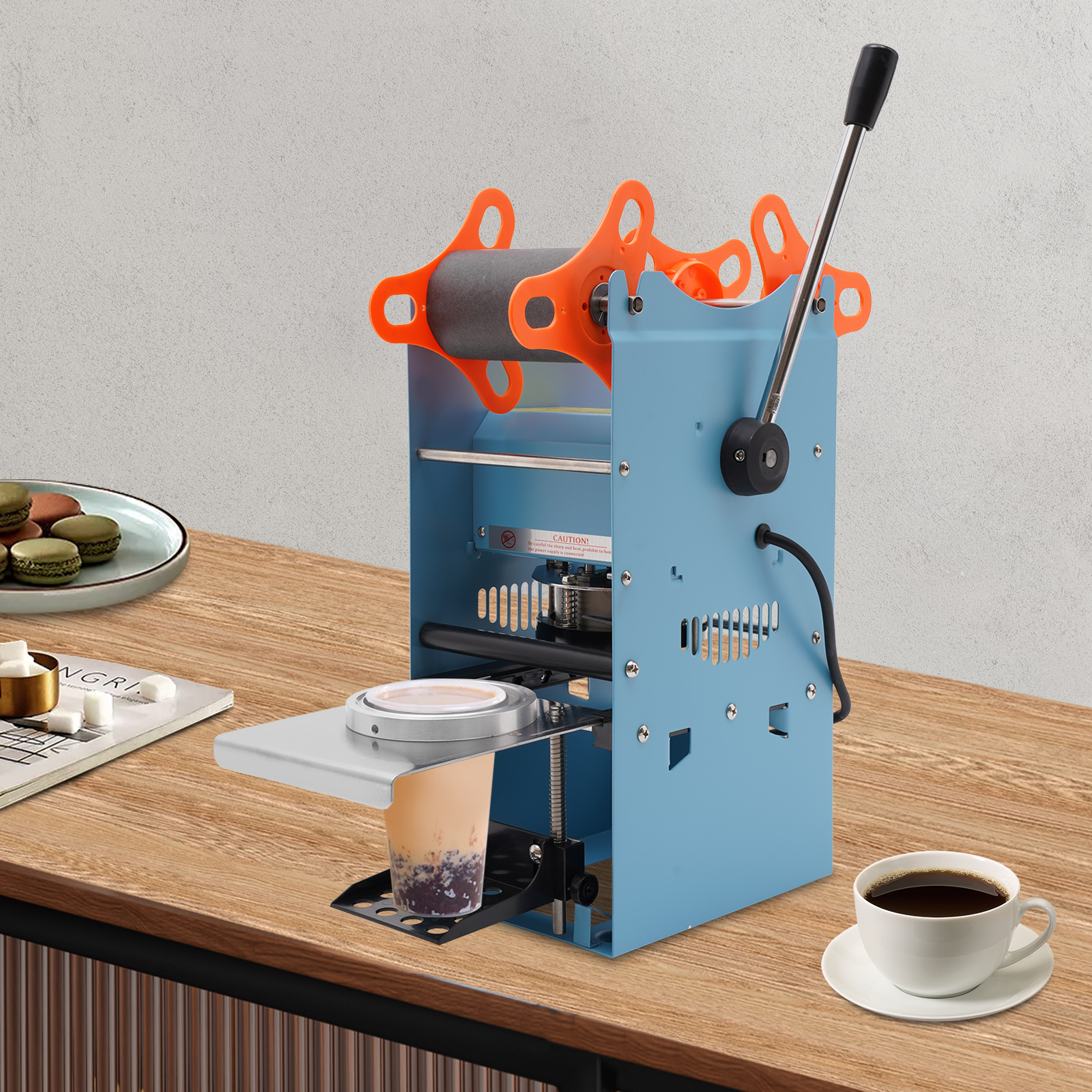 CNCEST Manuelle Teebecher-Versiegelungsmaschine,  Becher-Versiegelungsmaschine für Bubble Milk Tea