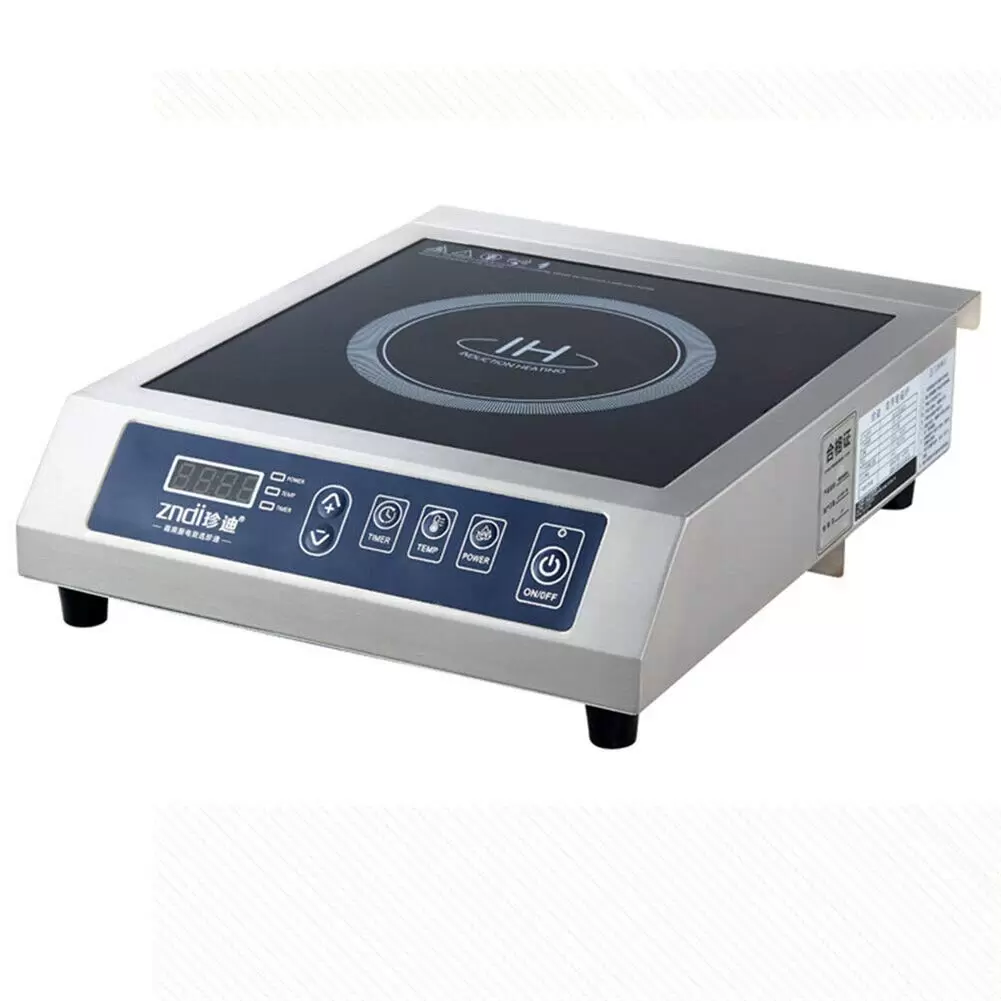 220V 3500W Elektro-Induktionsherd Heizplatte Herd Induktionskochfeld Digital Touch Kristallplatte