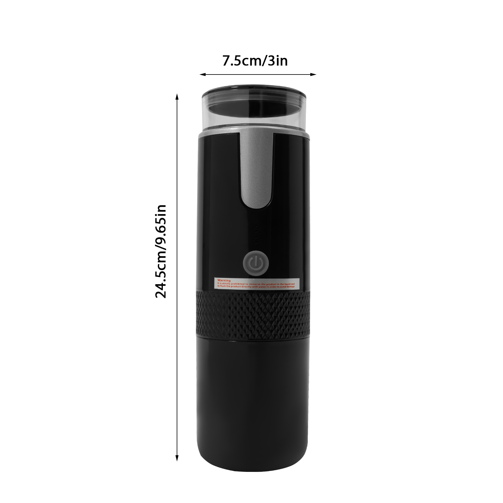 CNCEST Tragbar Espresso-Maschine, Mini-Handkaffeemaschine Kompatibel mit gemahlenem Kaffee 160ML für Reisen Camping Wandern