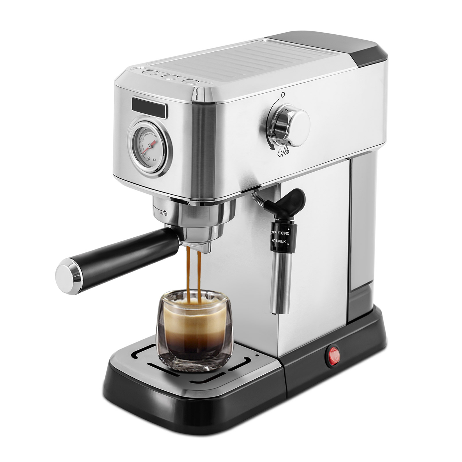 Verbesserte 15 Bar Milchaufschäumer Espressomaschine mit Milchaufschäumer