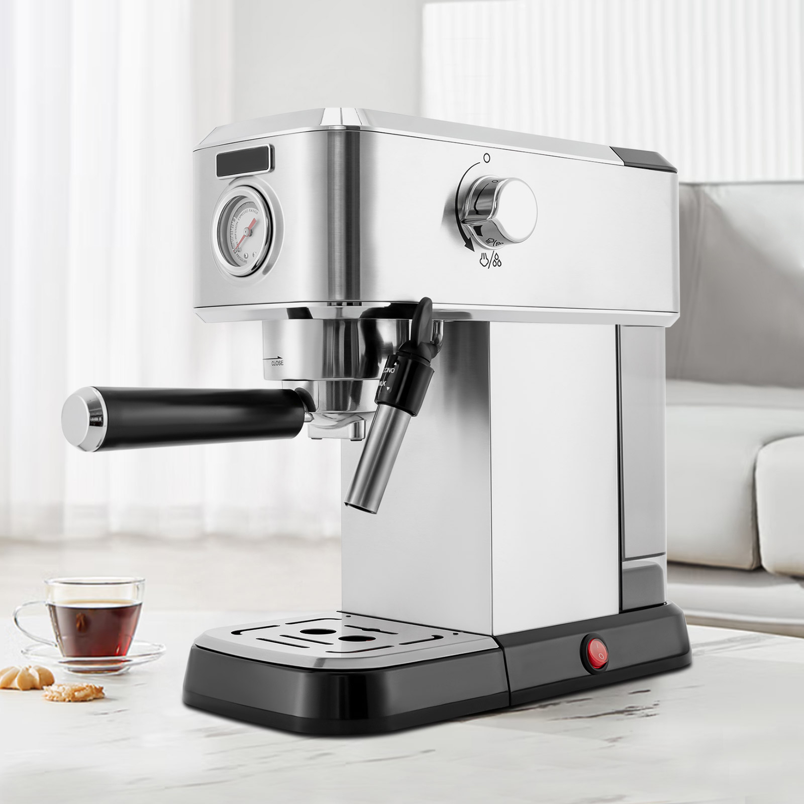 Verbesserte 15 Bar Milchaufschäumer Espressomaschine mit Milchaufschäumer Verbesserte 15 Bar Milchaufschäumer Espressomaschine mit Milchaufschäumer