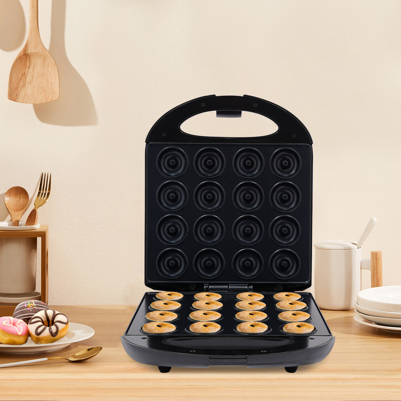 Donut-Maschine, Mini-Donut-Maker, elektrischer Donut-Maker, geeignet für den Einsatz in Privathaushalten, Bäckereien