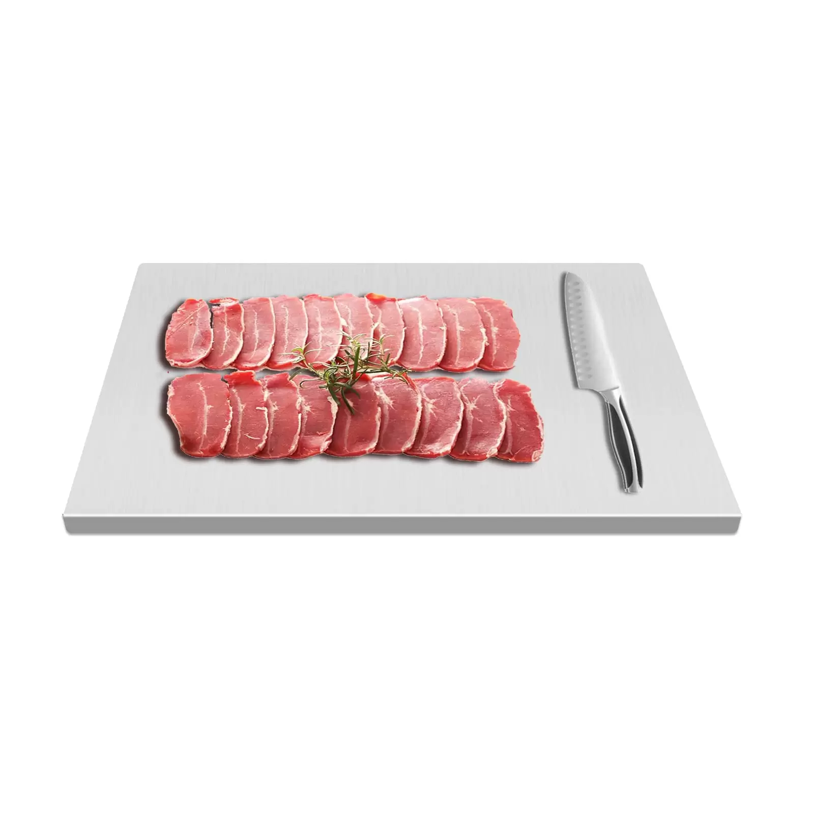 Extra große Edelstahl-Schneidebretter, Kochbrett, schweres Schneidebrett für Küche, Gebäckspitzen für Fleisch, Gemüse Schneidematten