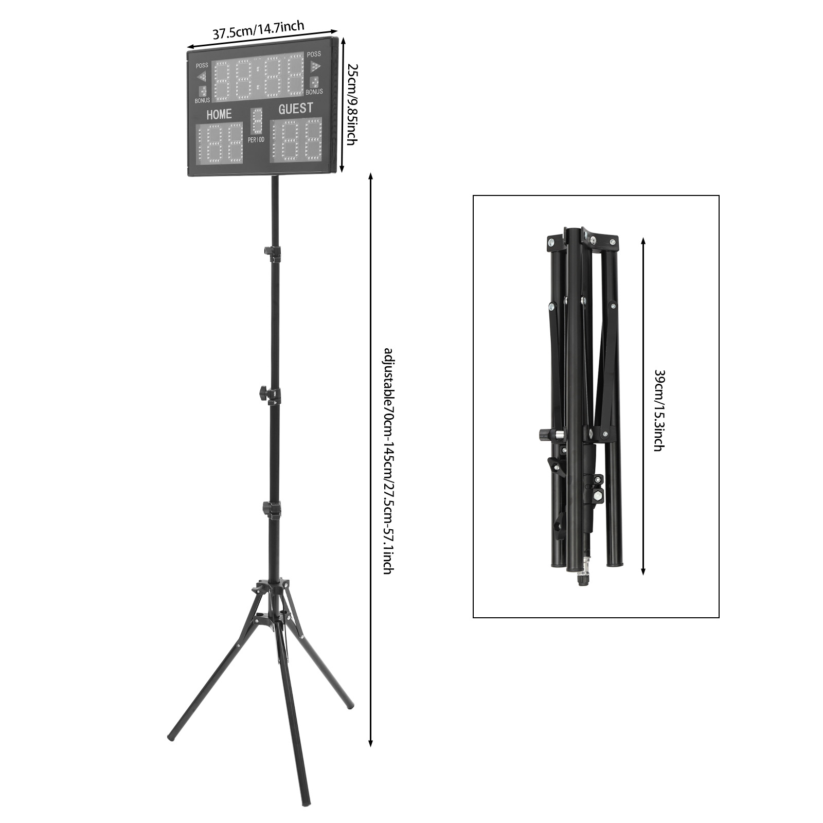 Electronic Basketball Scoreboard, Digital Scoreboard, Portable Scoreboard for a Wide Variety of Indoor/outdoor Games Electronic Basketball Scoreboard, Digital Scoreboard, Portable Scoreboard for a Wide Variety of Indoor/outdoor Games