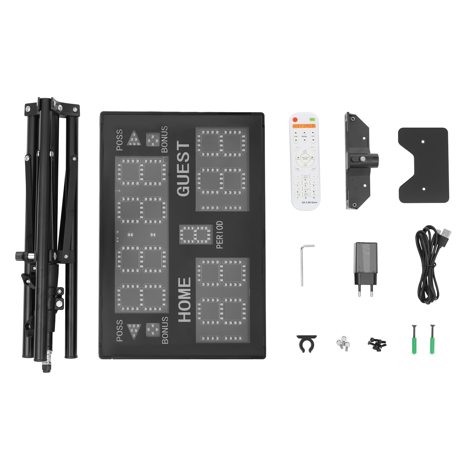 Elektronisch basketbalscorebord, digitaal scorebord, draagbaar scorebord voor een breed scala aan indoor- en outdoorspellen