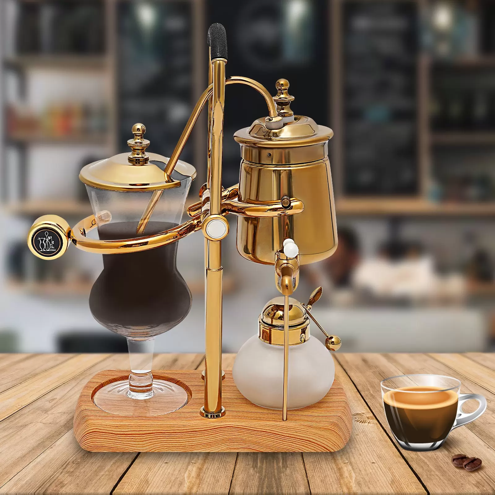 Siphon Balance Kaffeemaschine Belgische Kaffeemaschine Mit T-Griff Mit T-Griff 400ml