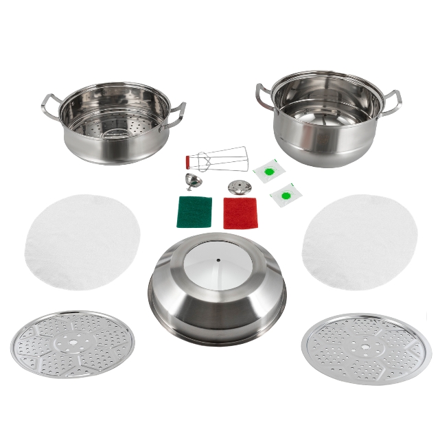 Suppentopf aus Edelstahl 304, mehrschichtig, verdickt, für den Haushalt, 30 cm Suppentopf aus Edelstahl 304, mehrschichtig, verdickt, für den Haushalt, 30 cm