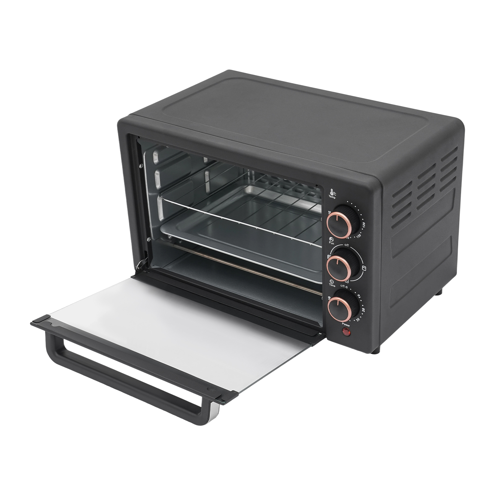 22L Elektrobackofen, Mini-Backofen Mit Einstellbare Produktbild-Vorschau 5