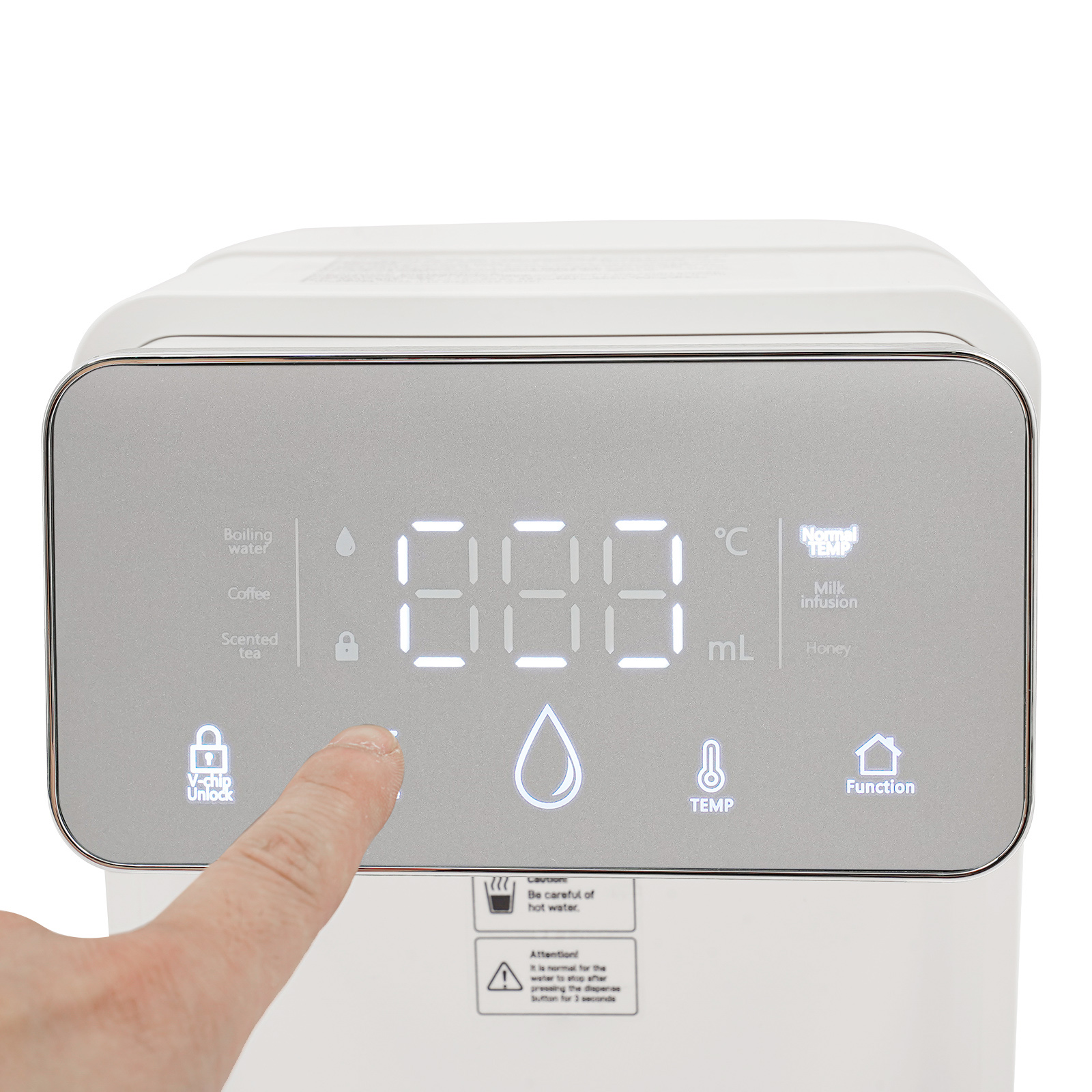 Dystrybutor wody natychmiastowej, 3,5 l, z wyświetlaczem temperatury wrzątku, kawy i herbaty zapachowej Dystrybutor wody natychmiastowej, 3,5 l, z wyświetlaczem temperatury wrzątku, kawy i herbaty zapachowej