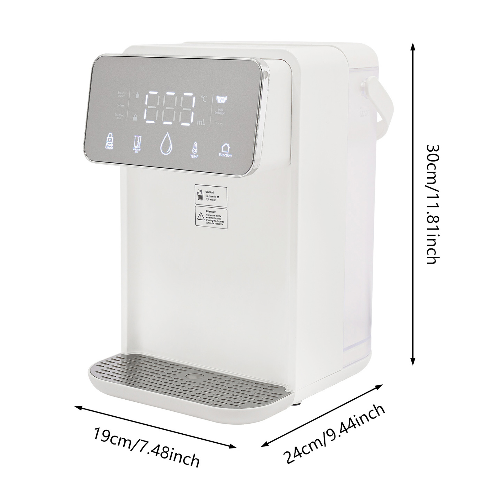 Dystrybutor wody natychmiastowej, 3,5 l, z wyświetlaczem temperatury wrzątku, kawy i herbaty zapachowej Dystrybutor wody natychmiastowej, 3,5 l, z wyświetlaczem temperatury wrzątku, kawy i herbaty zapachowej