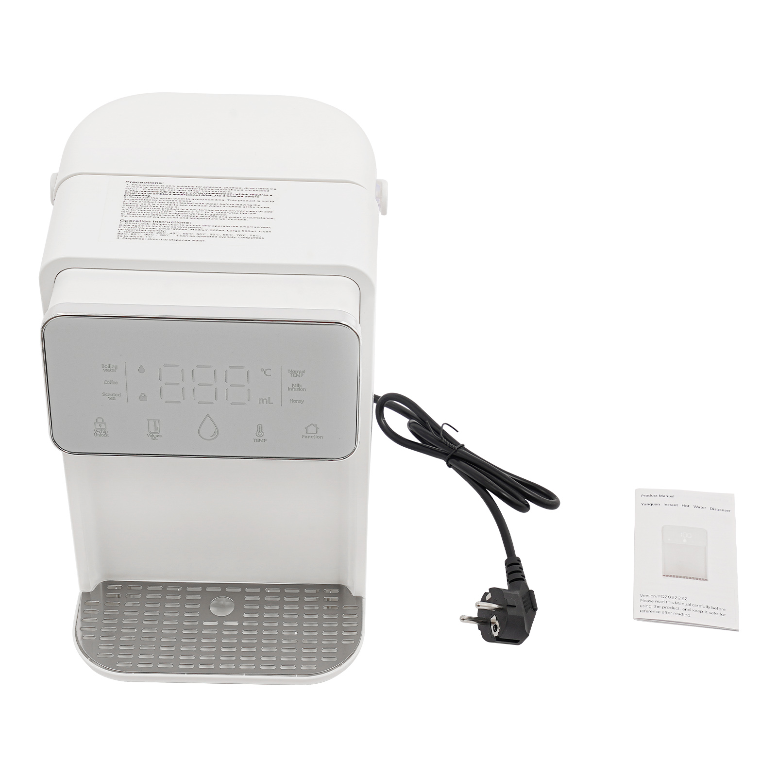 Dystrybutor wody natychmiastowej, 3,5 l, z wyświetlaczem temperatury wrzątku, kawy i herbaty zapachowej Dystrybutor wody natychmiastowej, 3,5 l, z wyświetlaczem temperatury wrzątku, kawy i herbaty zapachowej