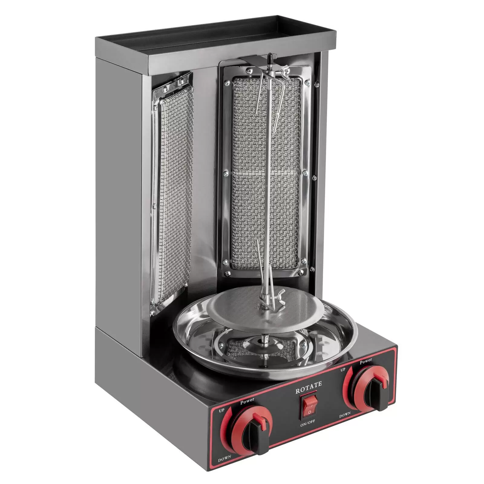 Dönergrill Gas Kebab Machine, Elektrische LPG Kebab Maschine Vertical Gyrosgrill Grillofen
