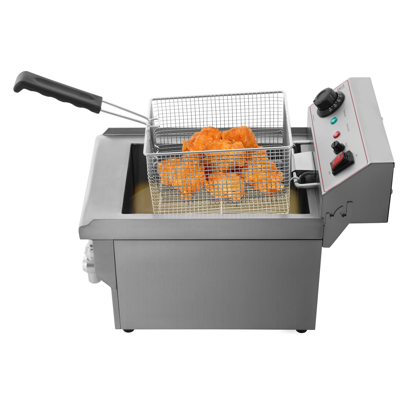 10L 220V Electric Fryer, Kitchen Fryer with Basket, Large Capacity Electric Fryer for French Fries, Spring Rolls