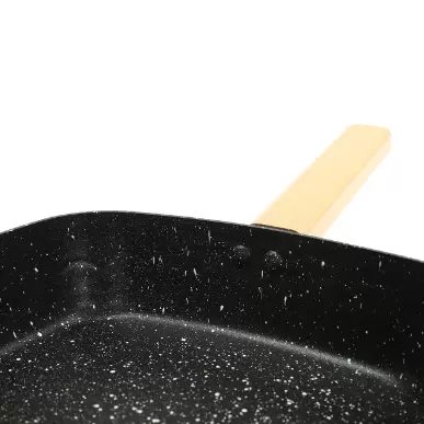 Quadratische Antihaft-Pfanne aus medizinischem Stein, Antihaft-Bratpfanne, Mini-Antihaft-Pfanne aus medizinischem Stein