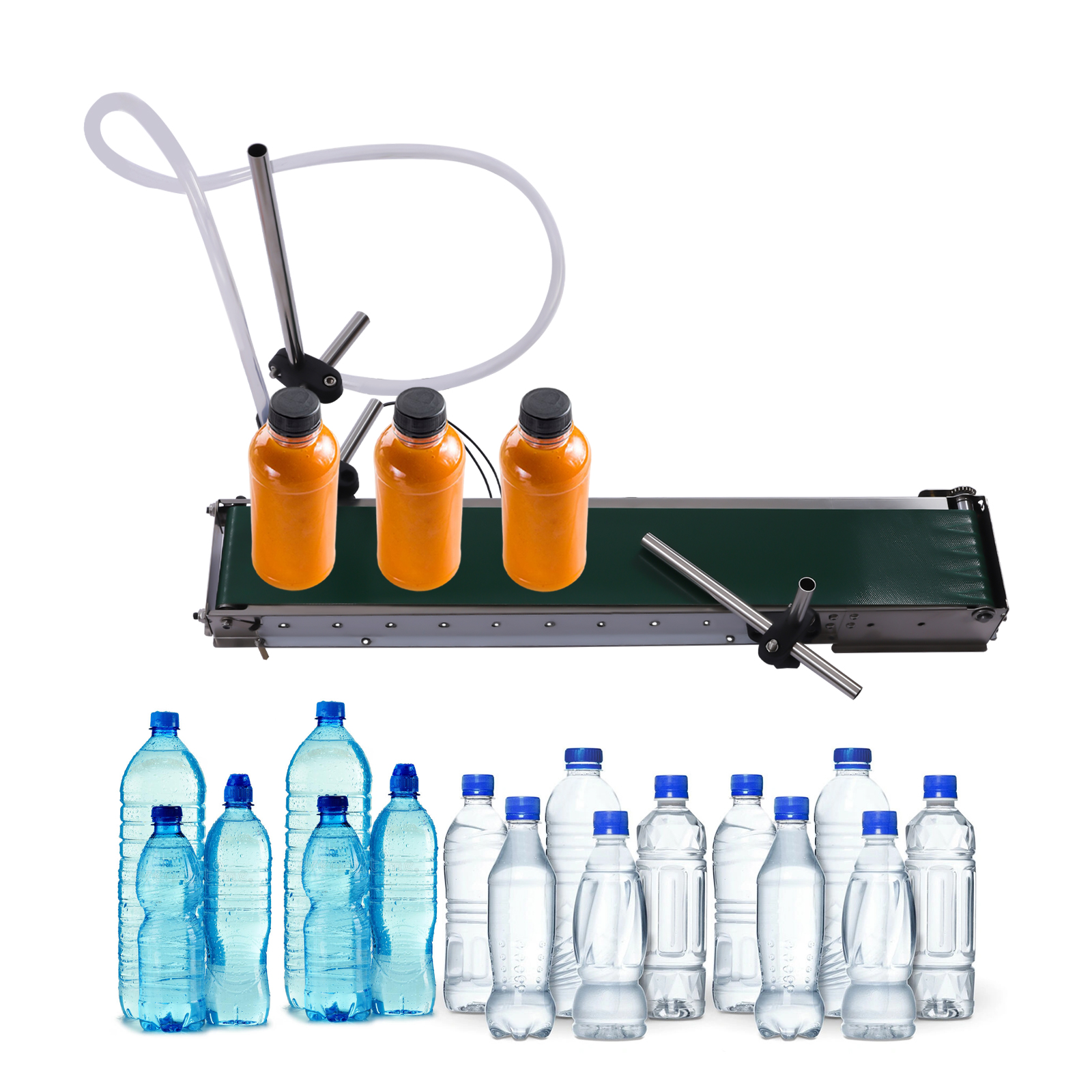 Automatische Flüssigkeitsabfüllmaschine mit hohem Durchfluss und Einzelkopf, 3 Liter pro Minute