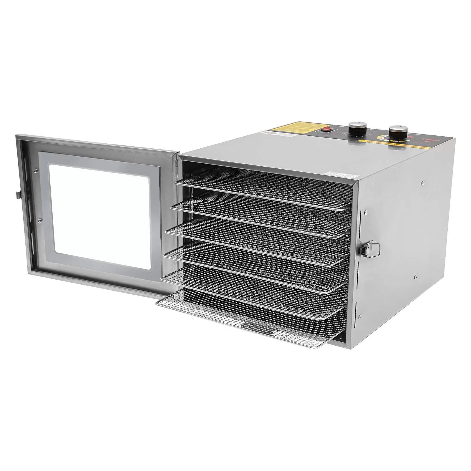 Dörrautomat 6 Etagen Dörrgerät Dehydrator 0,9 m² Trockenfläche Obsttrockner