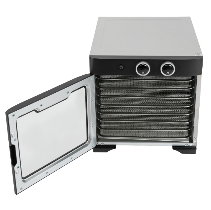 Trockenfruchtmaschine, 800 W, 220 V, 8 Schichten, SS-08M, Edelstahl 304, Kapazität 1,5–2,5 kg