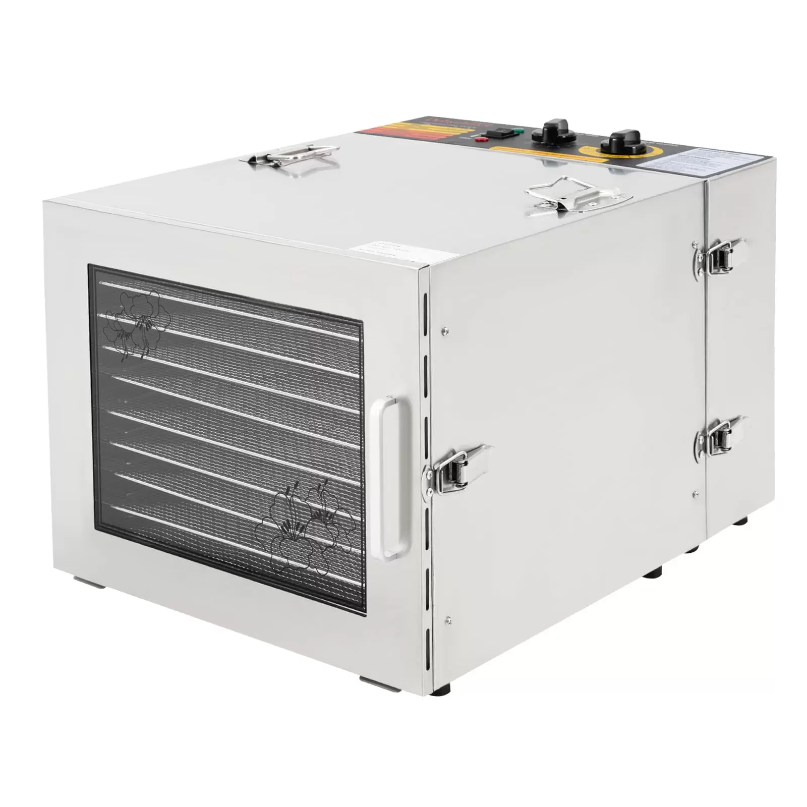 Dörrapparat Dörrautomat 1000W 10 Tray Obsttrockner Gemüsetrockner Edelstahl 35-75°C 220V mit Timer Dörrapparat Dörrautomat 1000W 10 Tray Obsttrockner Gemüsetrockner Edelstahl 35-75°C 220V mit Timer