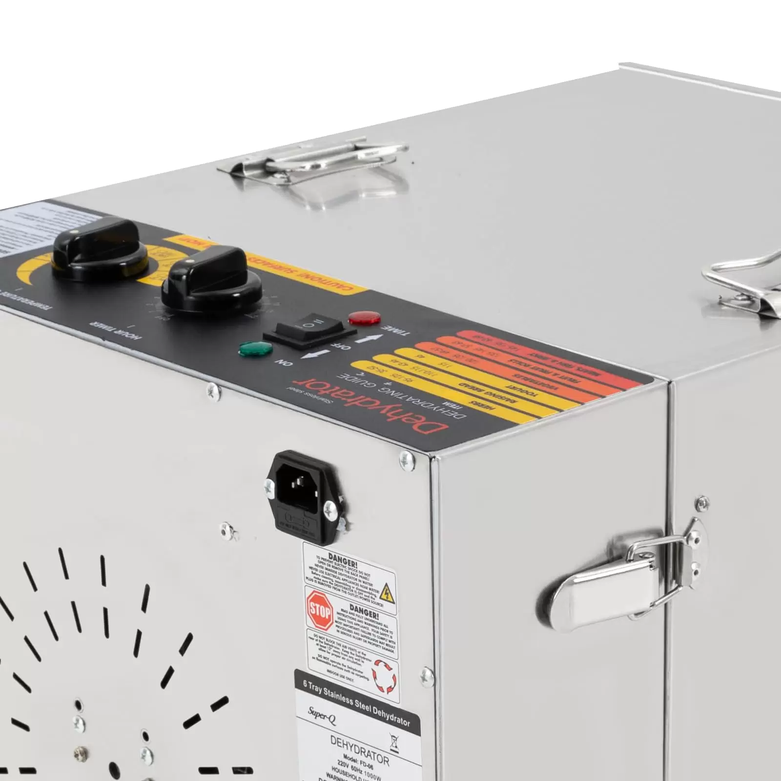 Dörrapparat Dörrautomat 1000W 10 Tray Obsttrockner Gemüsetrockner Edelstahl 35-75°C 220V mit Timer Dörrapparat Dörrautomat 1000W 10 Tray Obsttrockner Gemüsetrockner Edelstahl 35-75°C 220V mit Timer