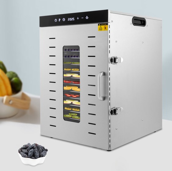 16 Schlitze, Dörrgerät, 1500 W, einstellbare Temperatur 30 – 90 °C
