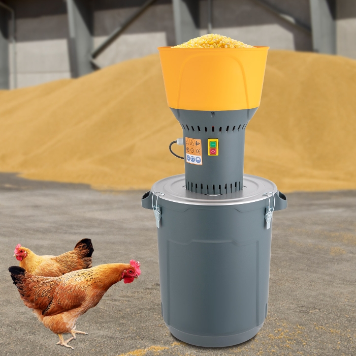 Elektrischer Fleischwolf, 1300 W, mit 50-l-Eimer und 5 Sieblöchern, geeignet für die Futterherstellung Elektrischer Fleischwolf, 1300 W, mit 50-l-Eimer und 5 Sieblöchern, geeignet für die Futterherstellung