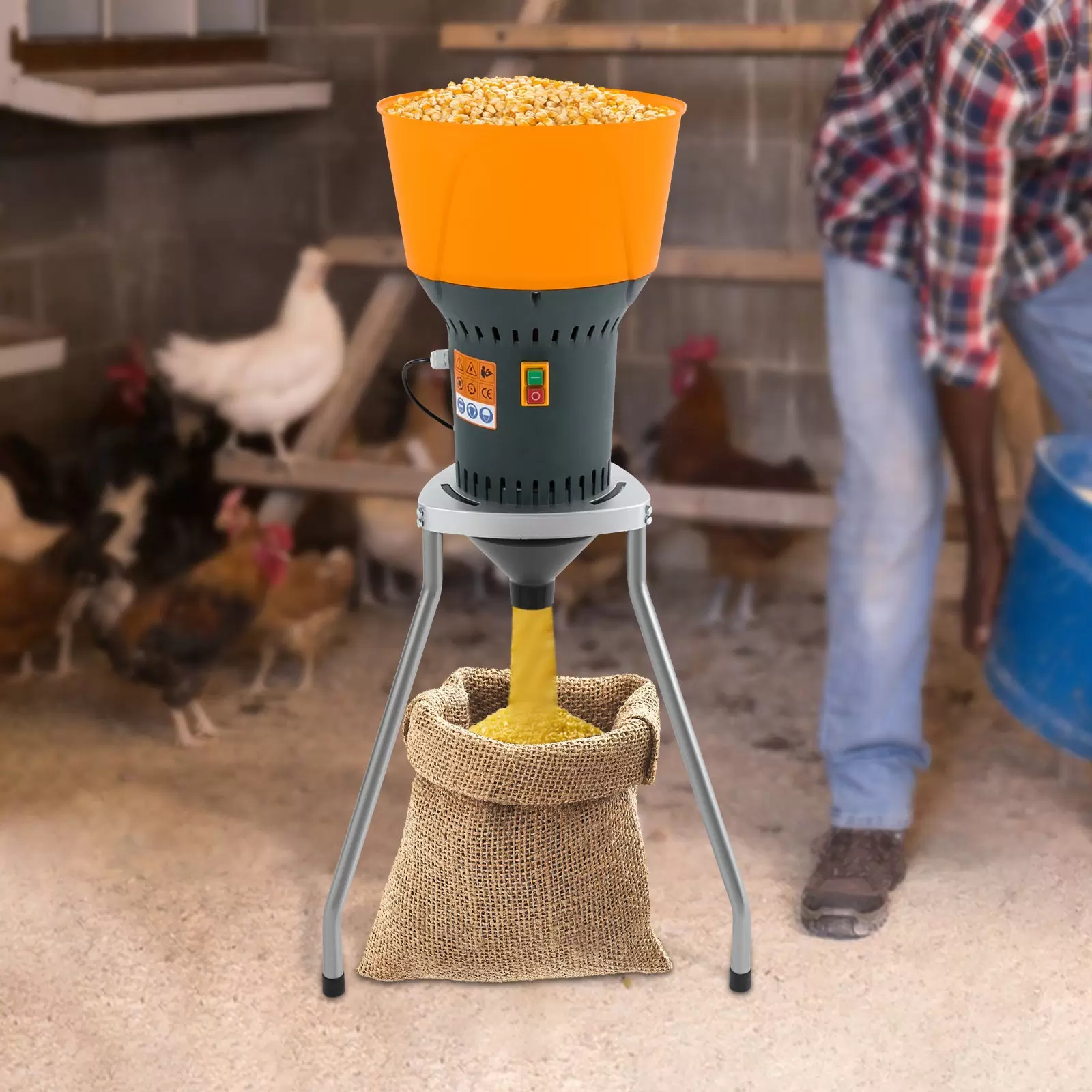 Mühle mit 5 Sieben, 220V Elektrische Getreidemühle Schleifer, Getreidemühle Mühle