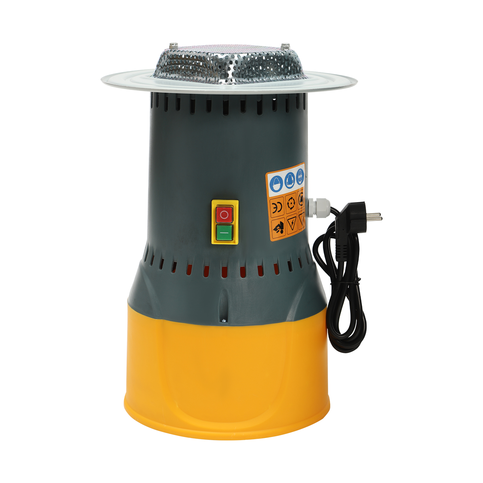 25L Elektrische Getreidemühle Landwirtschaftliche Maismühle Mais Getreide Maschine Mehlmühle 5 Siebe + 1 Schraubenschlüssel