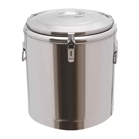 Edelstahl Nahrungsmittelwärmer, 40L Edelstahl Lebensmittel Warmer kalter Behälter Wärmer mit Deckel (40L)